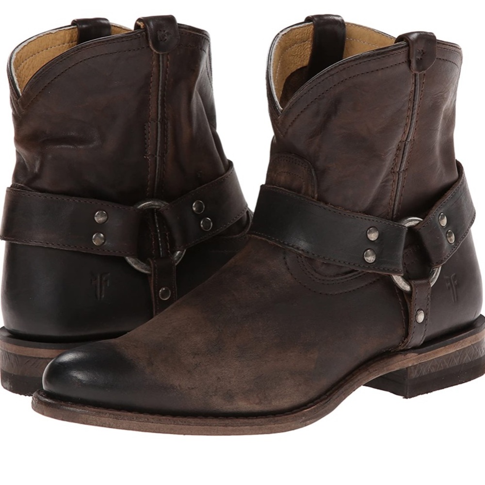 Frye Wyatt Harness short bootie, Slate - W’s 9